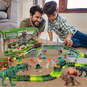 Dinosaur Adventure Track Deluxe - 215 PCS