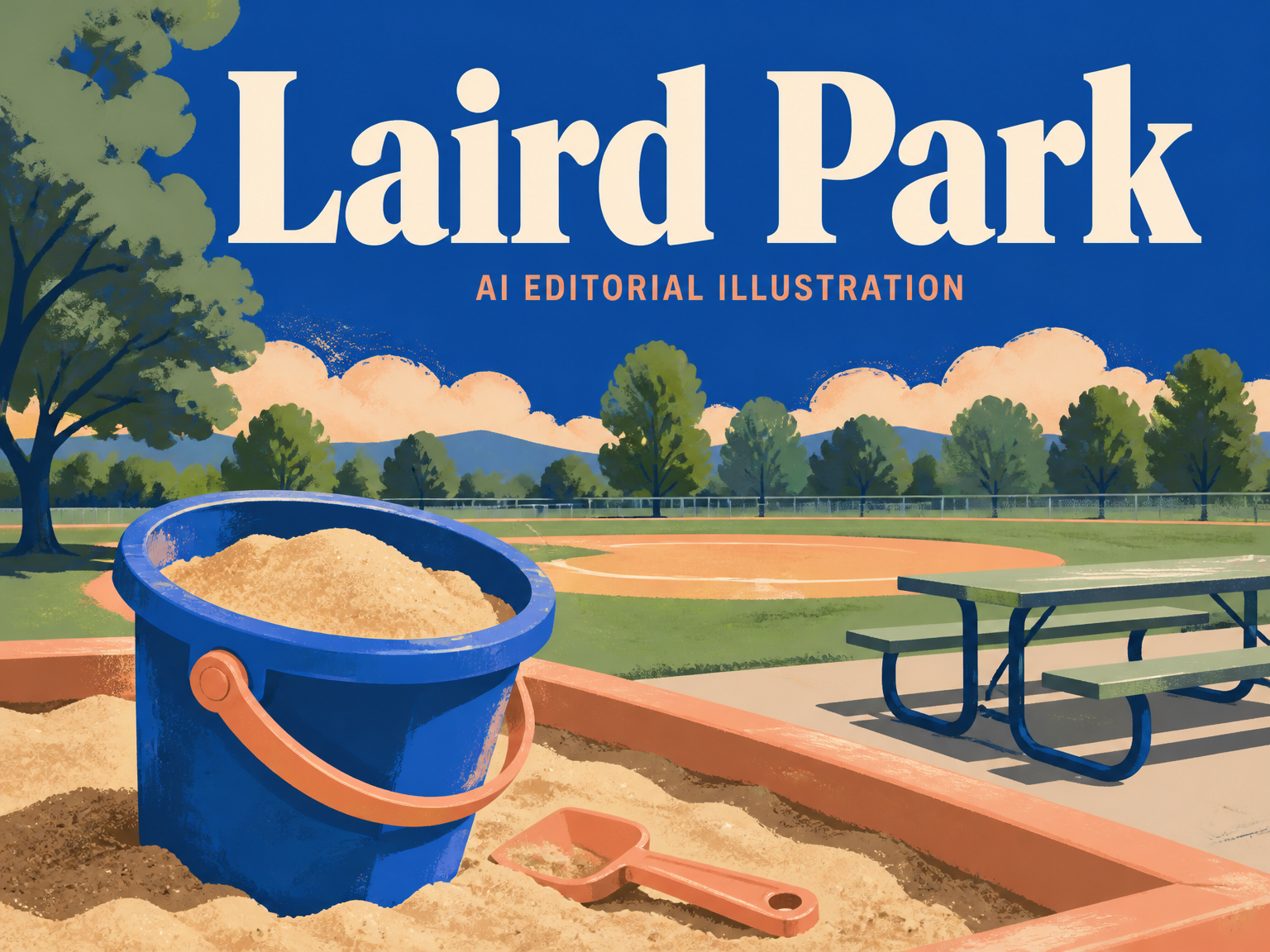 AI-generated editorial illustration for Laird Park
