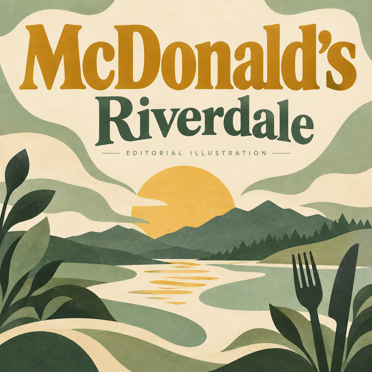 AI-generated editorial illustration for McDonald's